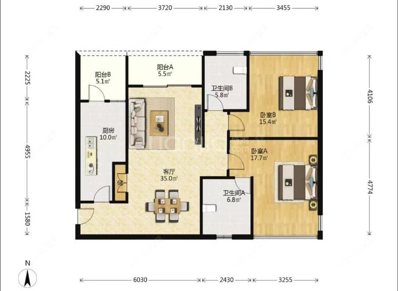 上海翠湖天地嘉苑在售二手房源户型图_小牛看房