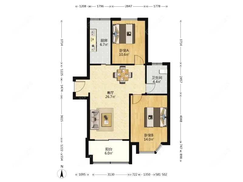 上海菊泉新城爱建顾园东区在售二手房源户型图_小牛看房