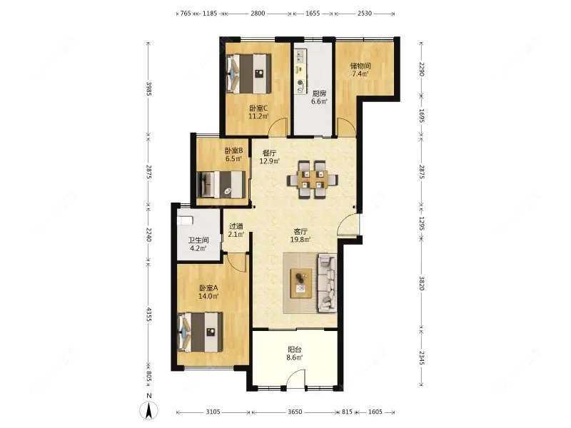 上海保利叶语一期在售二手房源户型图_小牛看房