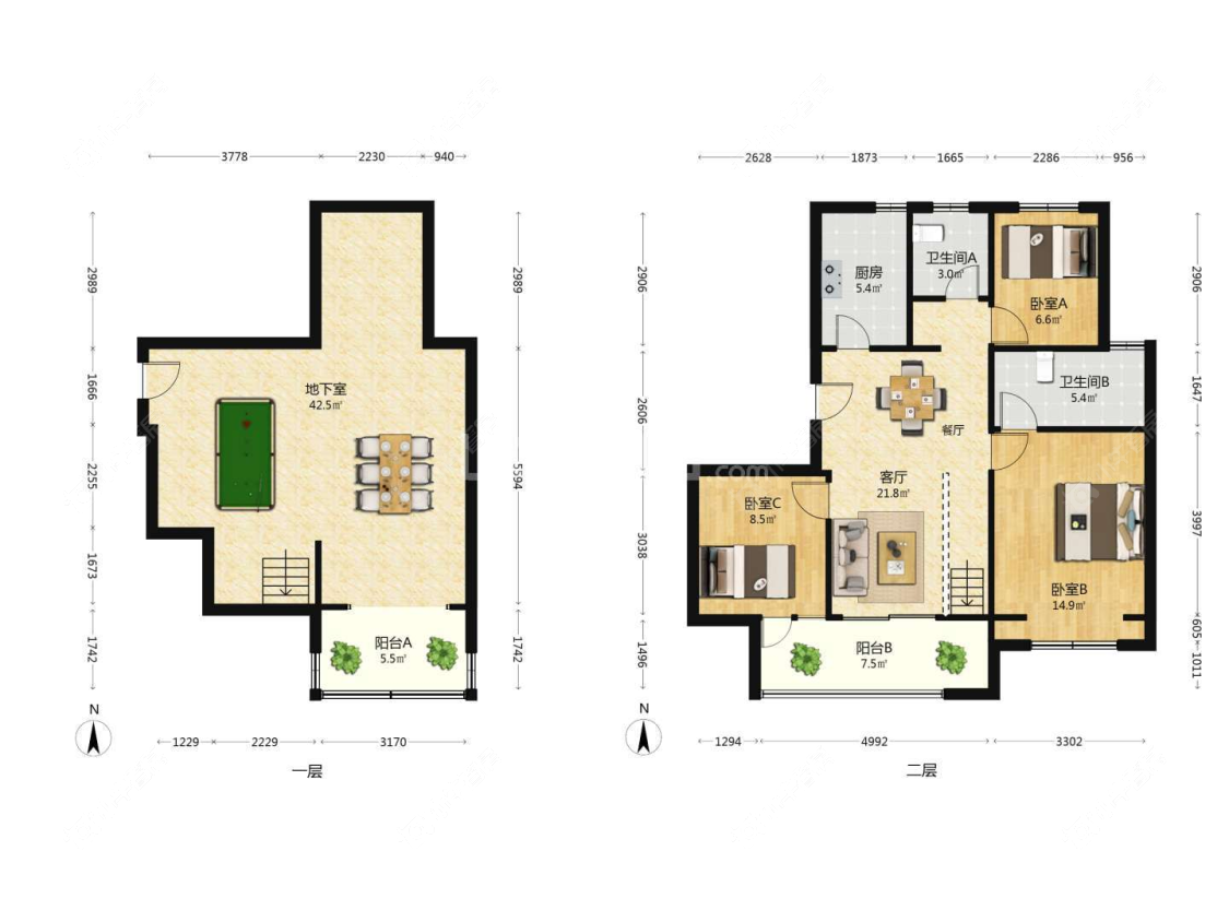 上海大华公园荟在租房源户型图_小牛看房