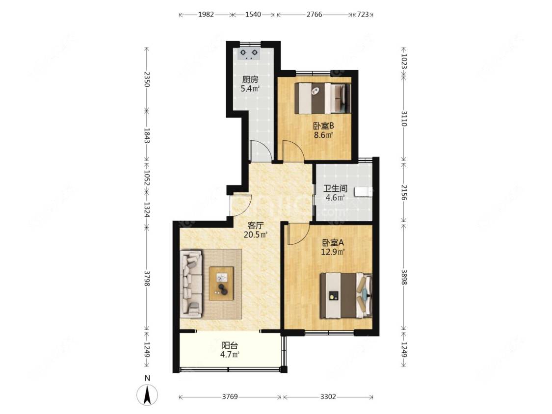 上海博学家园在售二手房源户型图_小牛看房