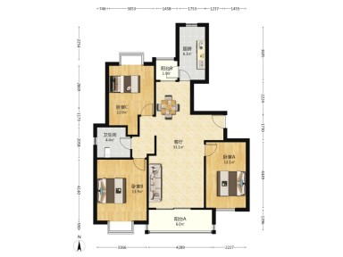 上海春江花悦园3室2厅1卫在售二手房房源图片