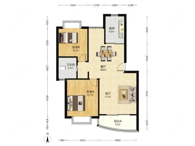上海江南名邸在售二手房源户型图_小牛看房