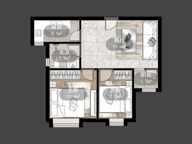 上海星怡苑三街坊2室1厅1卫出租_小牛看房