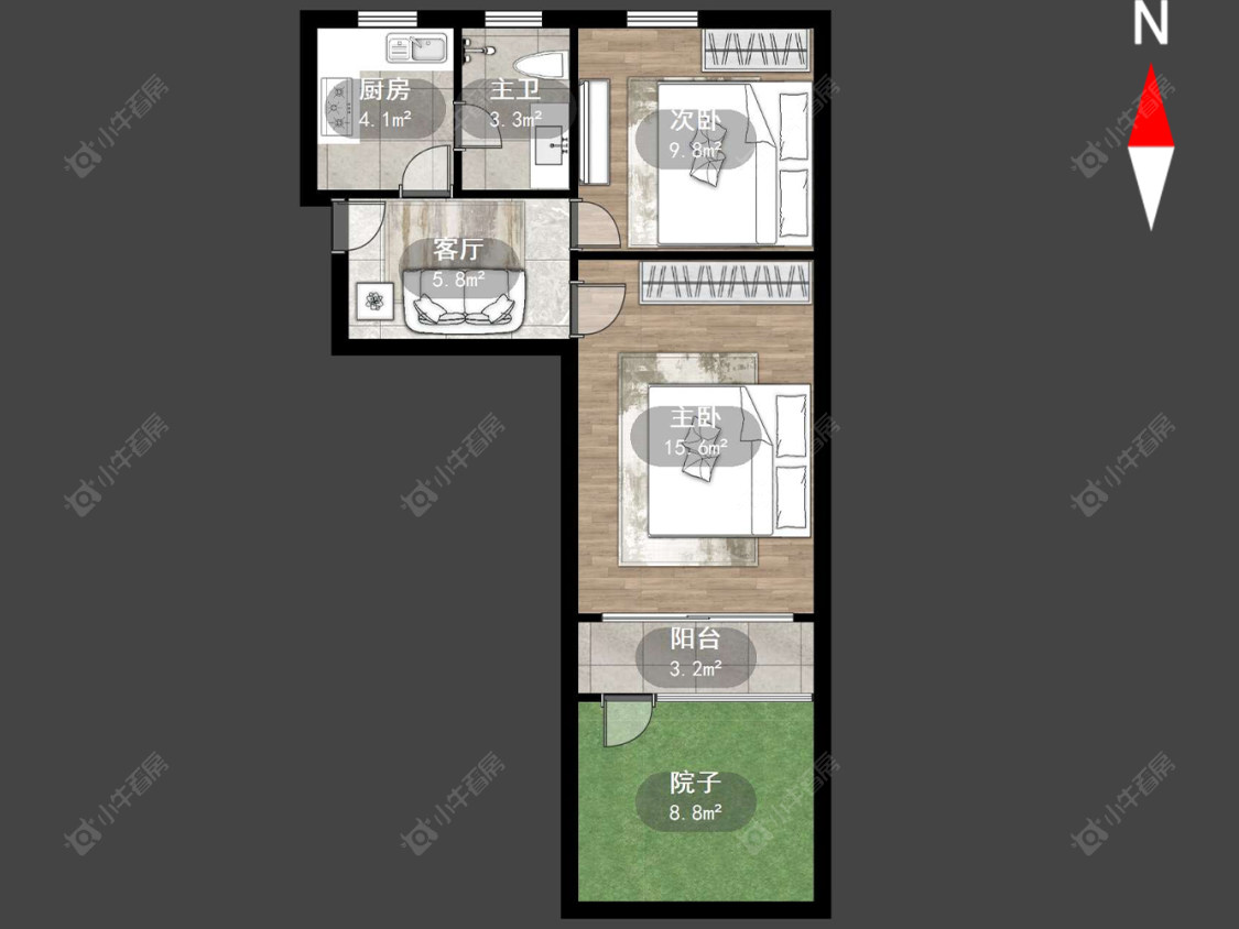 上海潼港前六村在售二手房源户型图_小牛看房