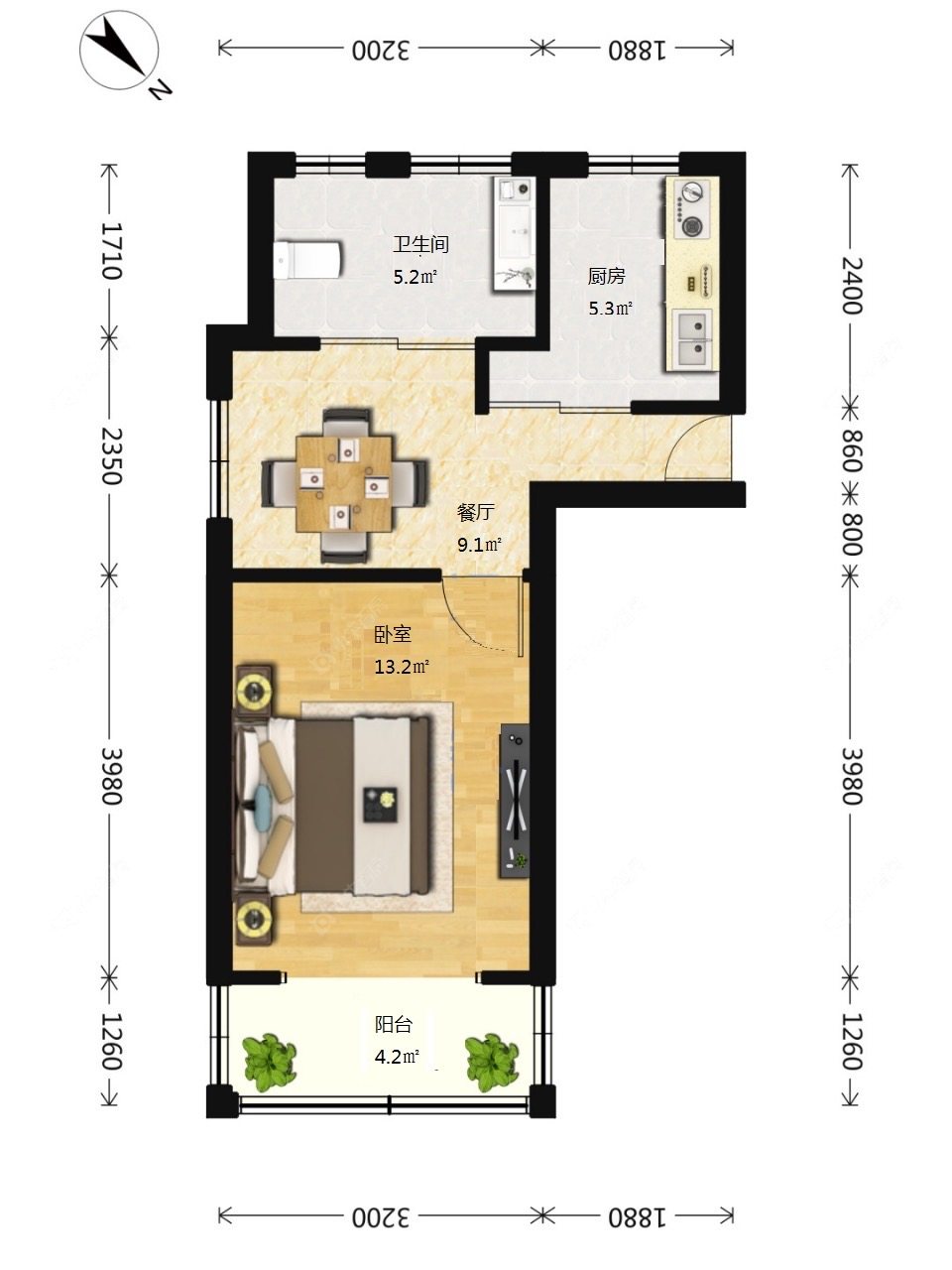 上海文宝苑在售二手房源户型图_小牛看房
