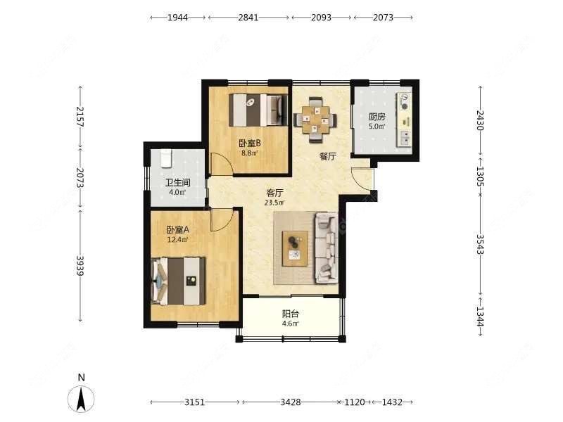 上海文宝苑在售二手房源户型图_小牛看房