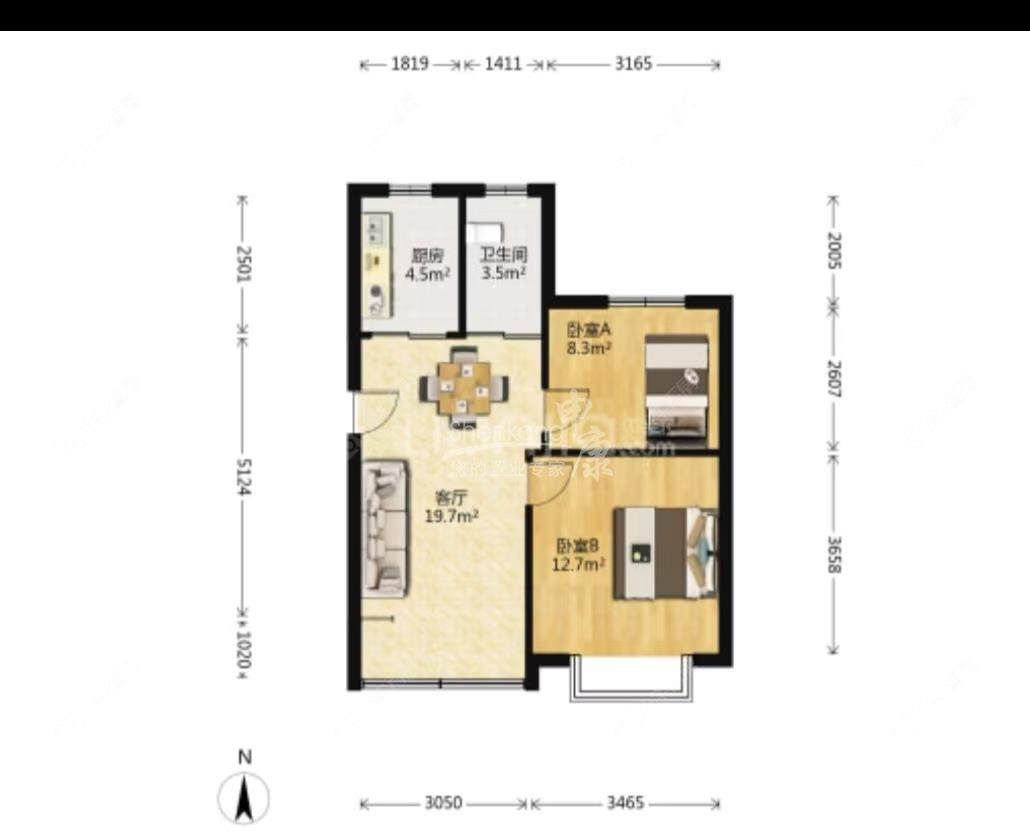 上海莲文苑在售二手房源户型图_小牛看房