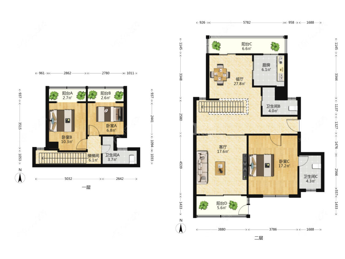 上海康桥水都第三街区在售二手房源户型图_小牛看房
