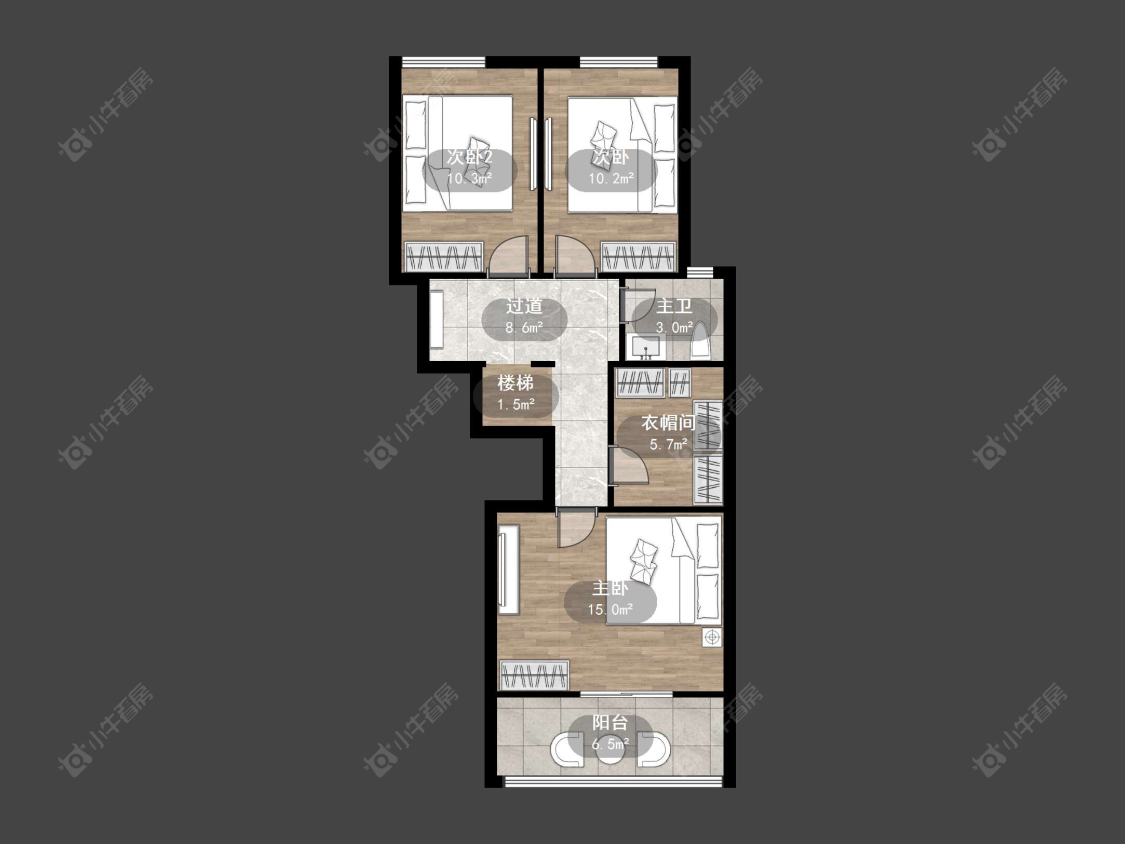 上海万科琥珀郡园在售二手房源户型图_小牛看房