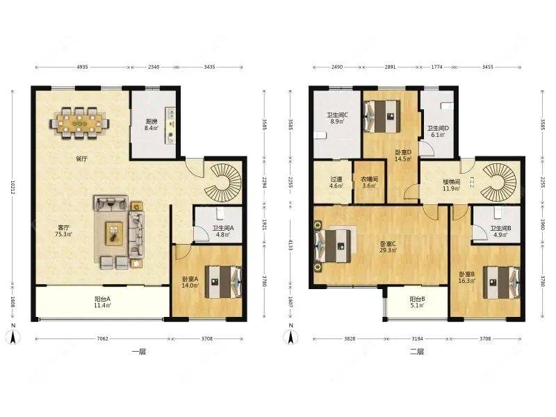 上海江湾翰林在售二手房源户型图_小牛看房