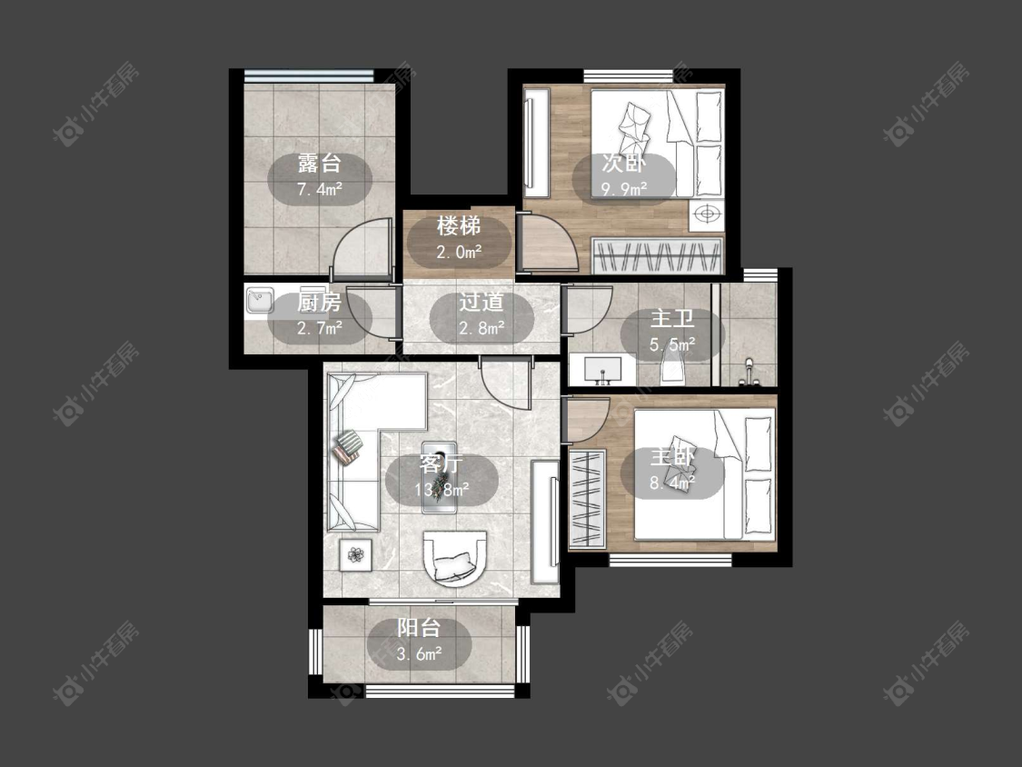上海明天华城在售二手房源户型图_小牛看房