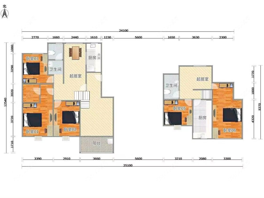 上海恒大星级公寓一期在售二手房源户型图_小牛看房