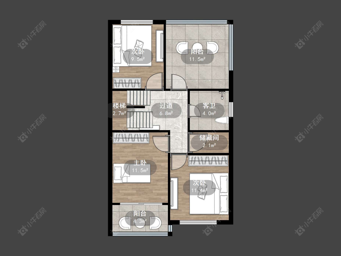 上海幸福小镇明丰绿都在售二手房源户型图_小牛看房