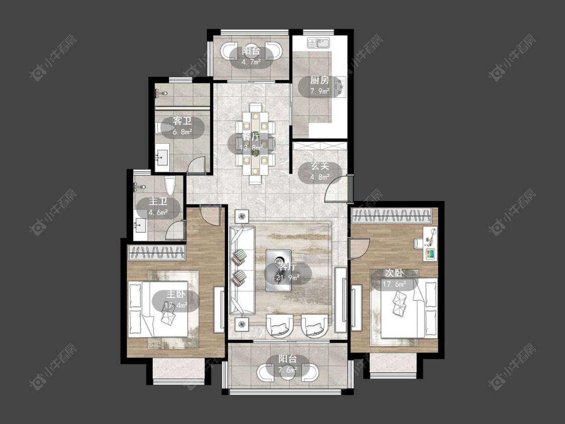 上海龙阳花苑在售二手房源户型图_小牛看房