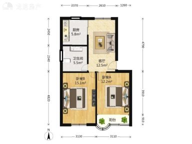 上海川沙路5245弄2室1厅1卫在售二手房房源图片
