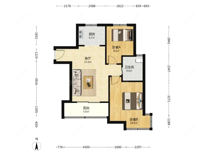 上海采菊苑在售二手房源户型图_小牛看房