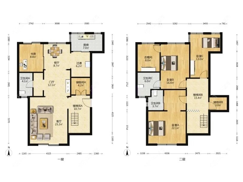 上海莱茵半岛在售二手房源户型图_小牛看房
