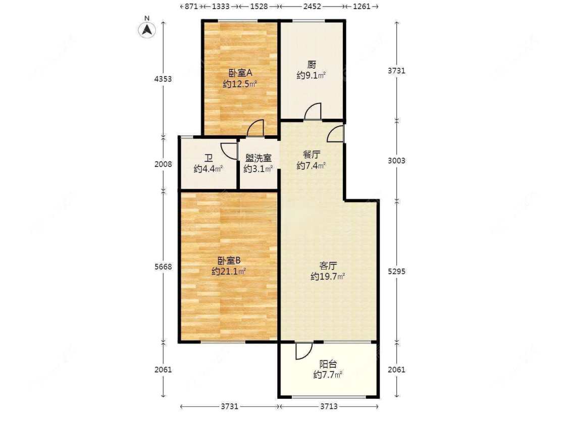 上海朗诗绿岛在售二手房源户型图_小牛看房