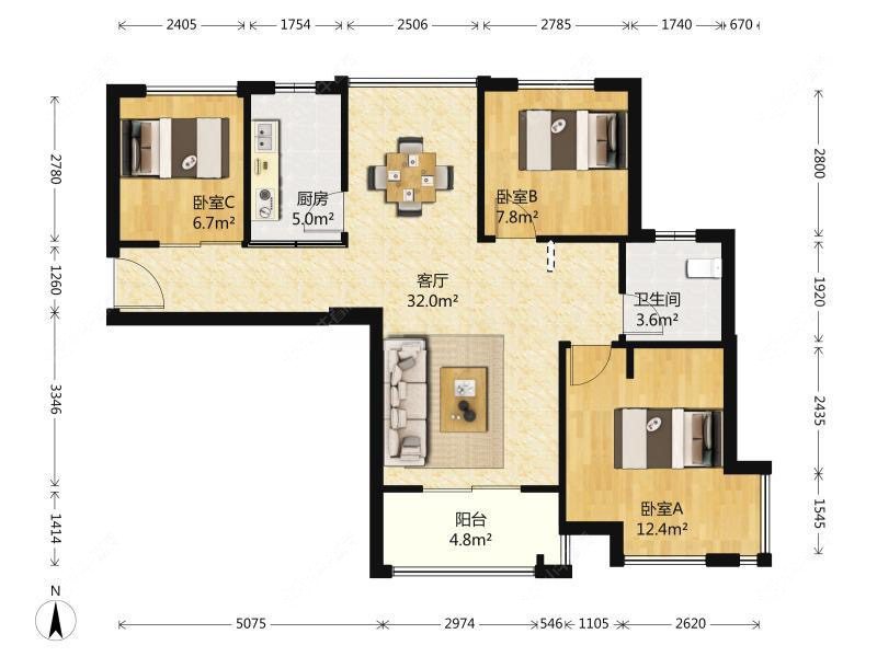 上海保利叶上海一期在售二手房源户型图_小牛看房