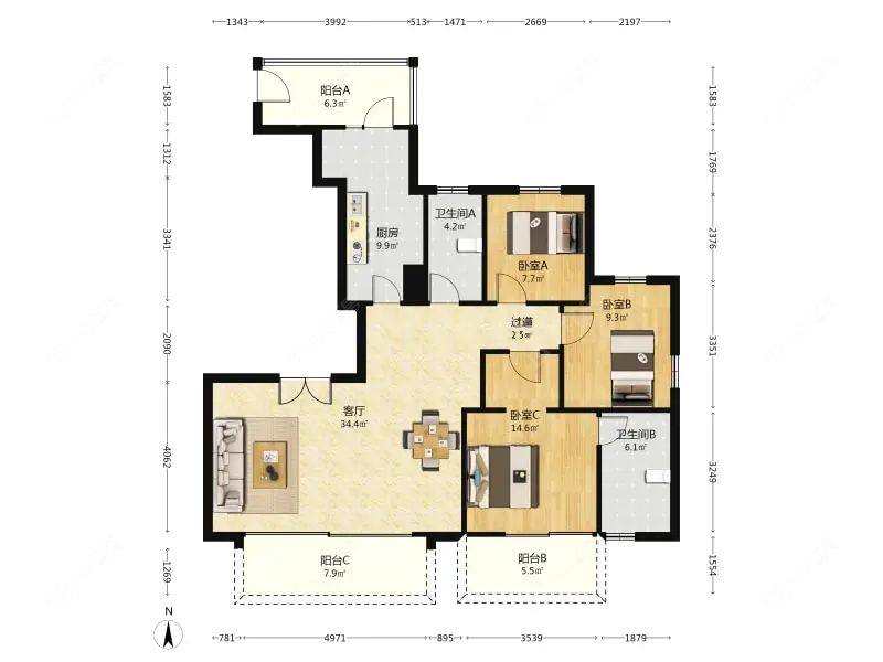 上海阳光城滨江悦在售二手房源户型图_小牛看房