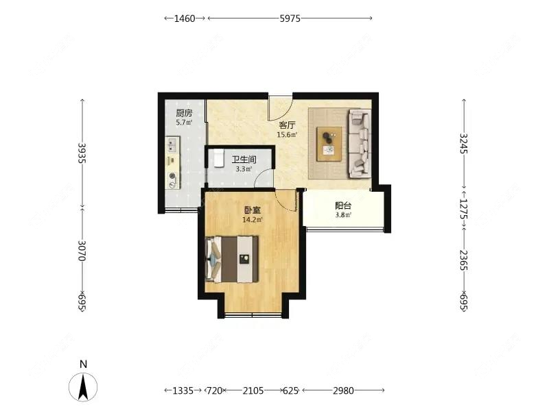 上海馨佳园六街坊在售二手房源户型图_小牛看房