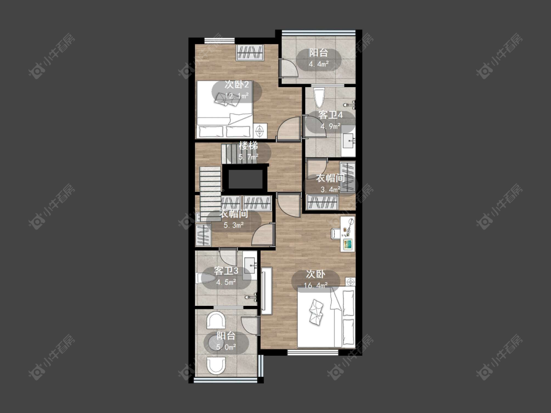 上海长泰东郊御园别墅区在售二手房源户型图_小牛看房