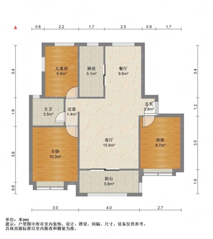 上海中冶祥腾宝月花园在售二手房源户型图_小牛看房