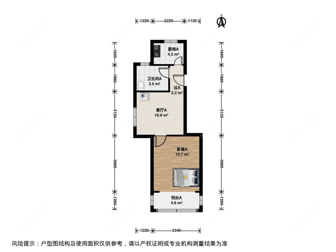 上海梅川馨苑在租房源户型图_小牛看房