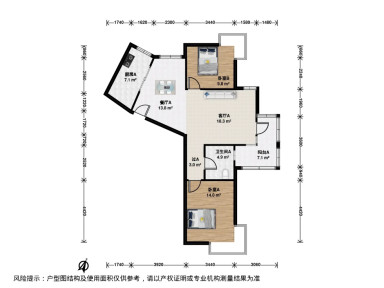 上海金沙雅苑未来街区2室2厅1卫在售二手房房源图片