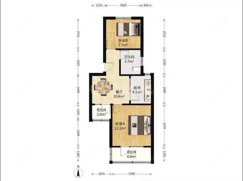 上海昌四小区在租房源户型图_小牛看房