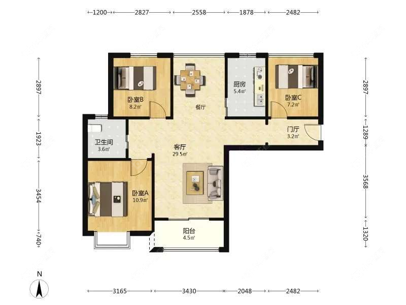 上海保利叶上海一期在售二手房源户型图_小牛看房