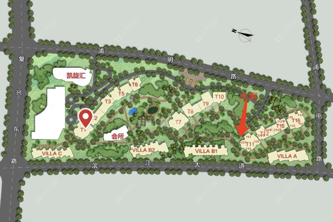 上海滨江凯旋门在售二手房源室内图_小牛看房