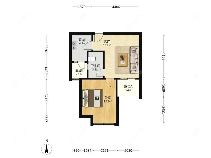 上海馨佳园十一街坊在售二手房源户型图_小牛看房