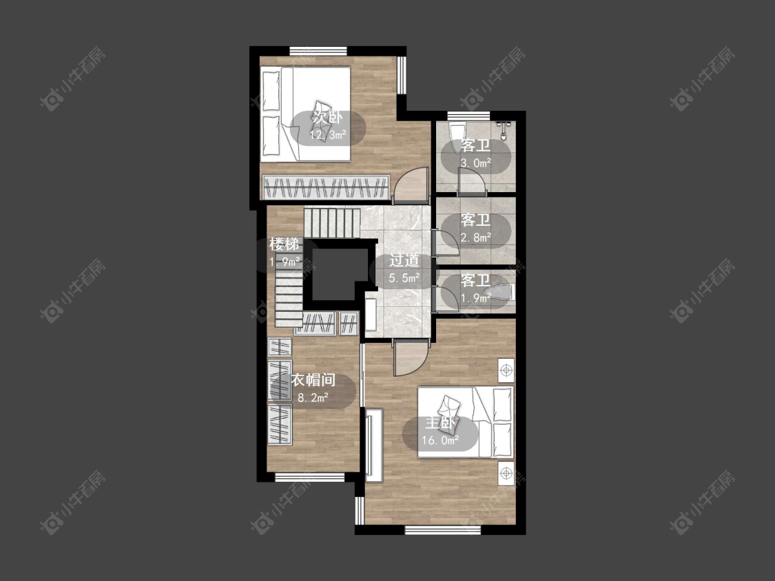 上海长泰东郊御园别墅区在售二手房源户型图_小牛看房