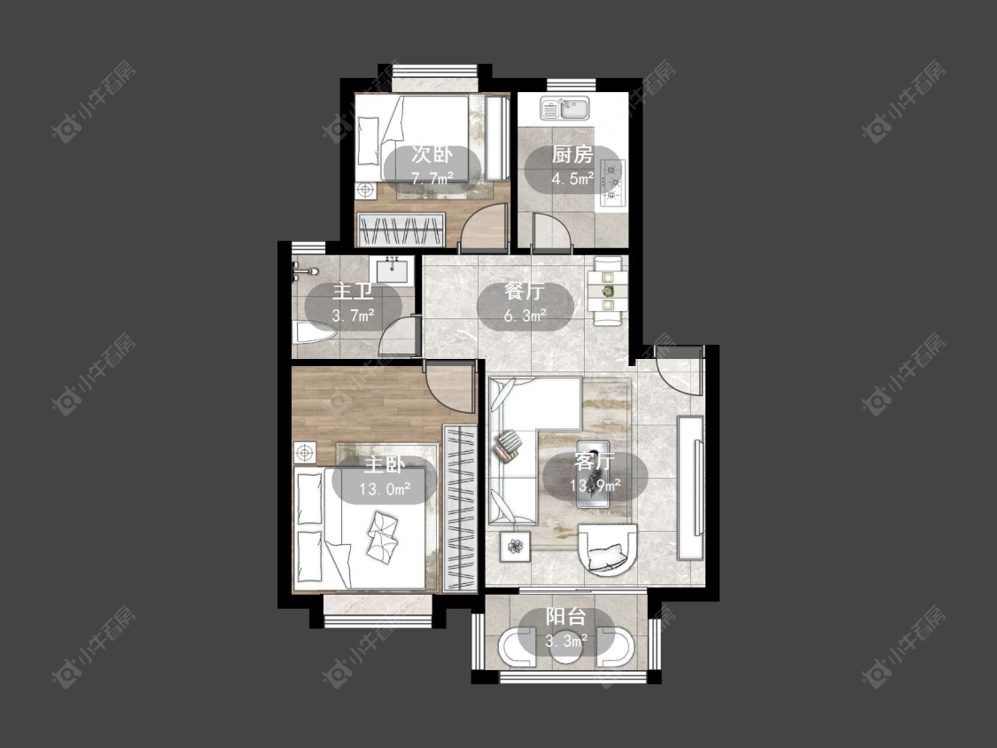 上海菊泉新城古北陆翔苑在售二手房源户型图_小牛看房
