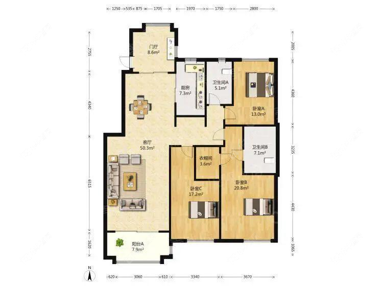 上海铂珏公馆在售二手房源户型图_小牛看房