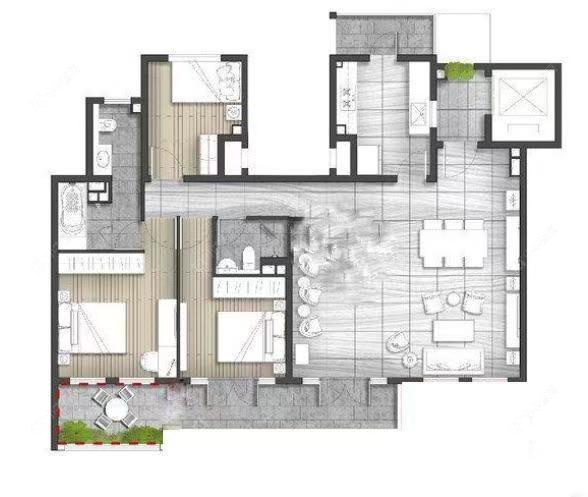 上海宫园巧筑在售二手房源户型图_小牛看房
