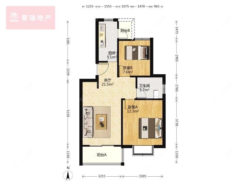 上海馨佳园十一街坊在售二手房源户型图_小牛看房