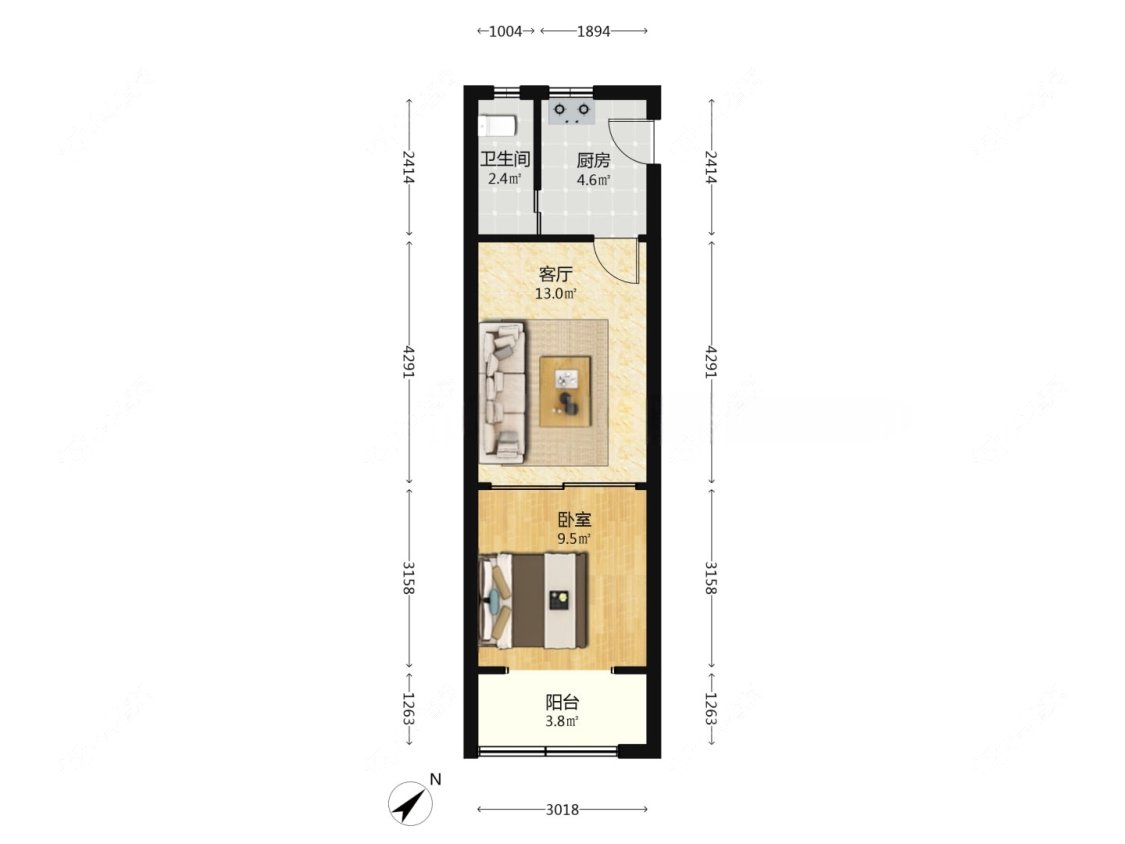 上海西江湾路在售二手房源户型图_小牛看房