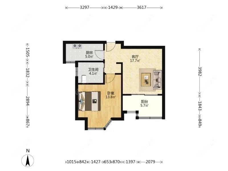 上海菊泉新城爱建顾园东区在售二手房源户型图_小牛看房