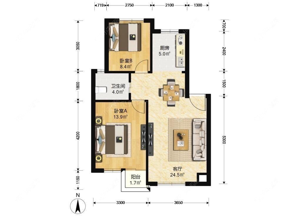 上海海尚菊苑北区在售二手房源户型图_小牛看房