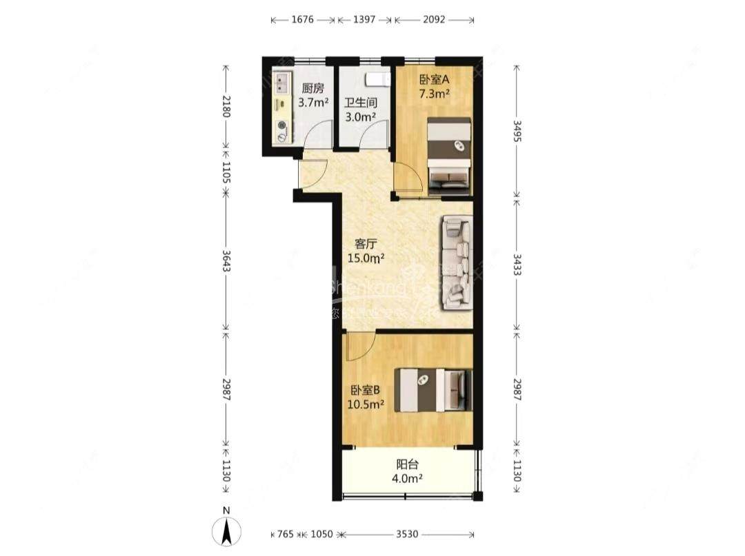 上海天池一村在售二手房源户型图_小牛看房