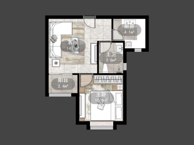 上海练祁佳城永泰嘉苑615弄1室1厅1卫出租_小牛看房