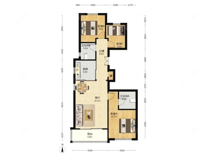 上海阳光城滨江悦在售二手房源户型图_小牛看房