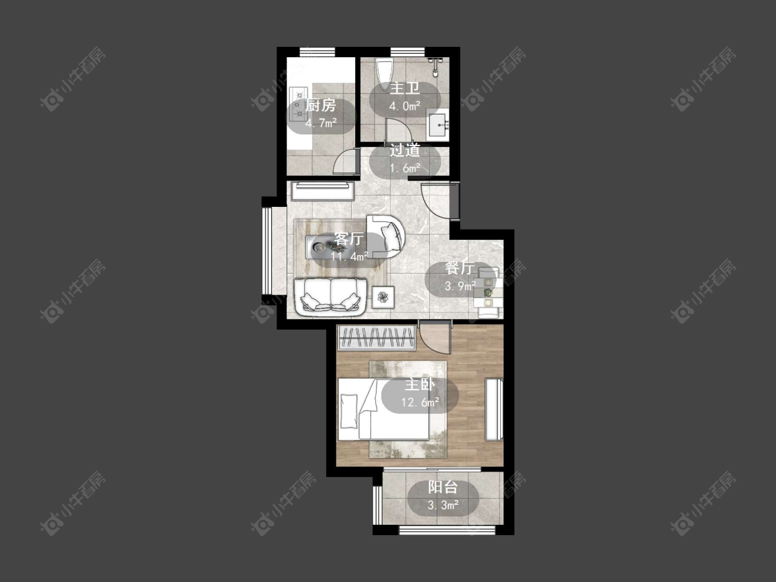 上海新月明珠园在售二手房源户型图_小牛看房