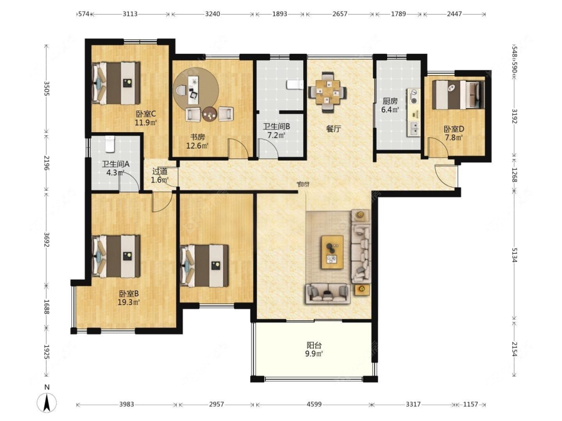 上海保利叶上海三期在售二手房源户型图_小牛看房