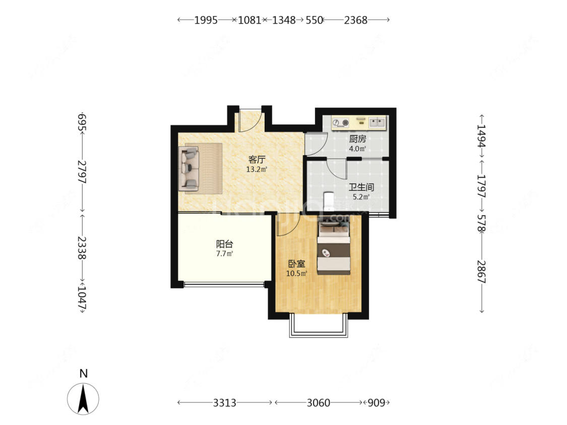 上海幸福小镇明丰绿都在售二手房源户型图_小牛看房