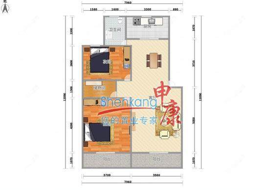 上海锦三角花园在售二手房源户型图_小牛看房