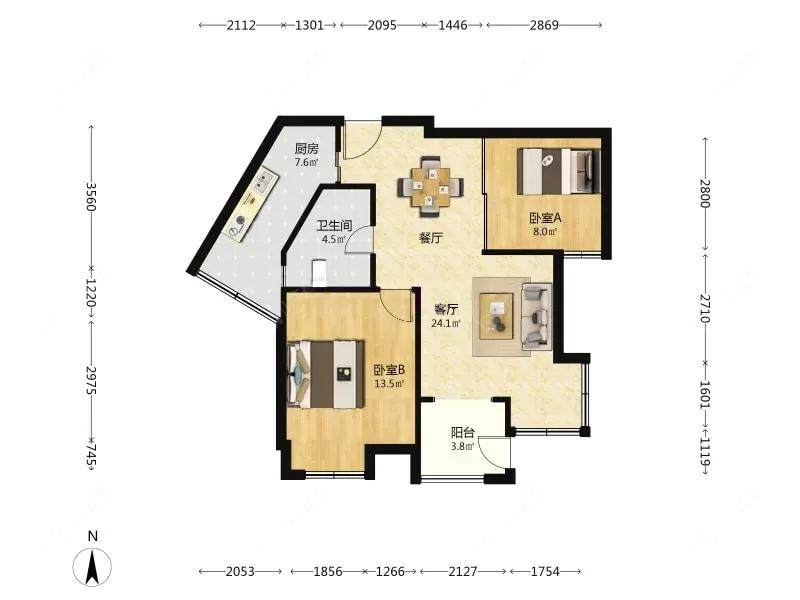上海馨佳园六街坊在售二手房源户型图_小牛看房